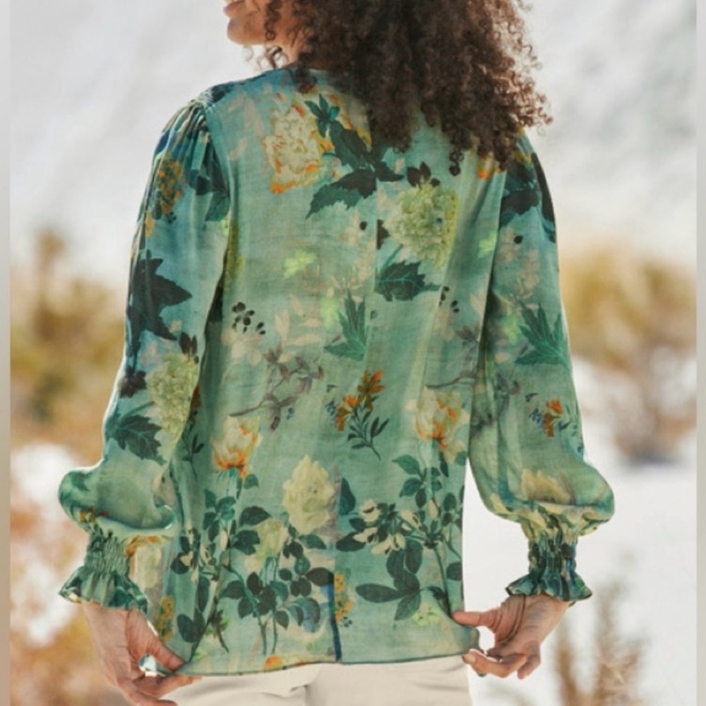 Peruvian Connection Izumi Blouse XS - Picture 9 of 10